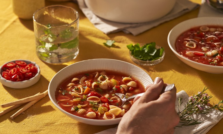 Inspiratie Italiaanse Minestrone soep Grand'Italia